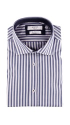 Ανδρικό Πουκάμισο Slim Fit Boston 704-3-2 Μπλε