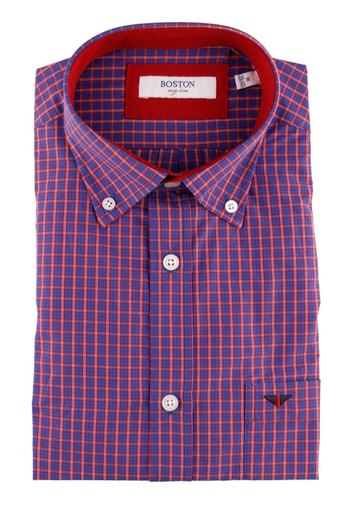 Ανδρικό Πουκάμισο Boston 9249-2 Gold Κόκκινο