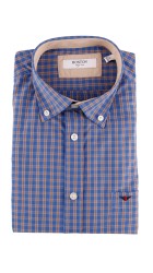 Ανδρικό Πουκάμισο Boston 9249-4G Gold Μπλε