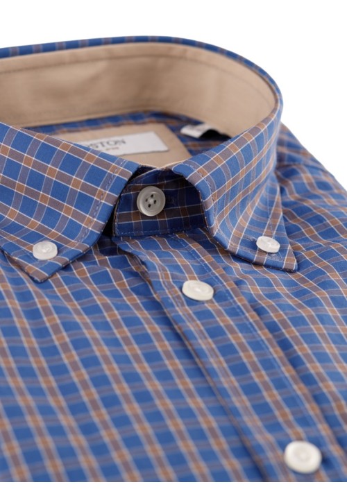 Ανδρικό Πουκάμισο Boston 9249-4G Gold Μπλε