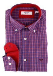 Ανδρικό Πουκάμισο Boston 9249-2 Gold Κόκκινο Ανδρικό Πουκάμισο Boston 9249-2 Gold Κόκκινο