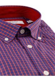 Ανδρικό Πουκάμισο Boston 9249-2 Gold Κόκκινο Ανδρικό Πουκάμισο Boston 9249-2 Gold Κόκκινο