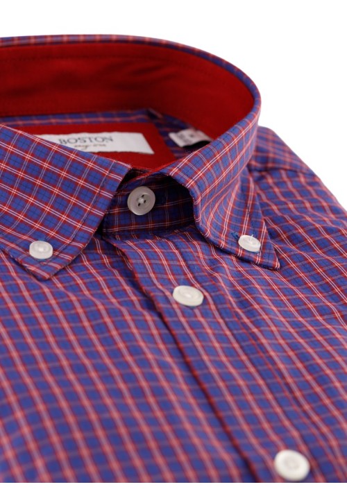 Ανδρικό Πουκάμισο Boston 9249-2 Gold Κόκκινο