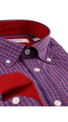 Ανδρικό Πουκάμισο Boston 9249-2 Gold Κόκκινο