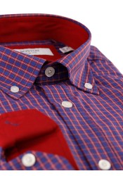 Ανδρικό Πουκάμισο Boston 9249-2 Gold Κόκκινο Ανδρικό Πουκάμισο Boston 9249-2 Gold Κόκκινο