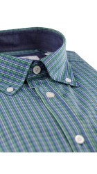 Ανδρικό Καρό Πουκάμισο Boston 9265-3 Πράσινο