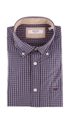 Ανδρικό Πουκάμισο Boston 9265-4 Gold Μπλε