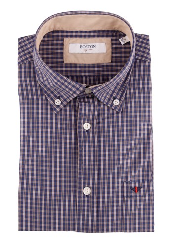 Ανδρικό Πουκάμισο Boston 9265-4 Gold Μπλε Ανδρικό Πουκάμισο Boston 9265-4 Gold Μπλε