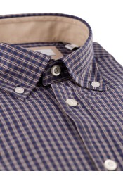 Ανδρικό Πουκάμισο Boston 9265-4 Gold Μπλε