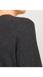 Ανδρικό Πλεκτό Βαμβακερό Jack & Jones Jjecooper Knit Crew Neck Noos 12258407 Dark Grey Melange