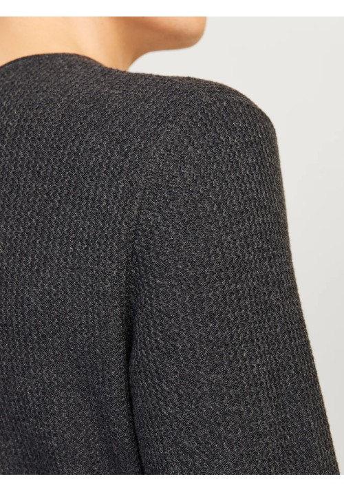 Ανδρικό Πλεκτό Βαμβακερό Jack & Jones Jjecooper Knit Crew Neck Noos 12258407 Dark Grey Melange
