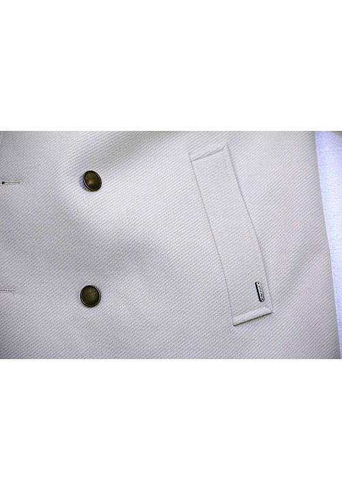 Ανδρικό Παλτό Σταυρωτό Gianni Lupo GL7050H Λευκό