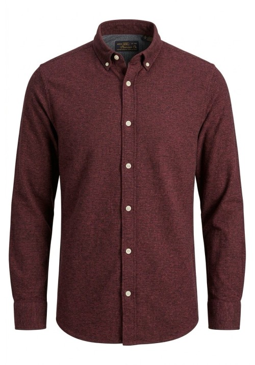 Ανδρικό Πουκάμισο Φανέλα jack & jones Jprblustanley Flannel L/S 12305791 Rosewood