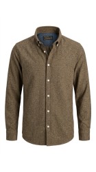 Ανδρικό Πουκάμισο Φανέλα jack & jones Jprblustanley Flannel L/S 12305791 Ermine