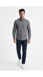 Ανδρικό Πουκάμισο Φανέλα jack & jones Jprblustanley Flannel L/S 12305791 Coal Smoke