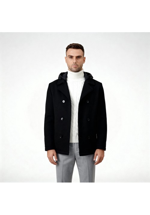 Ανδρικό Παρκά Seinse GBI1090SS Giubb.D/Petto Μαύρο