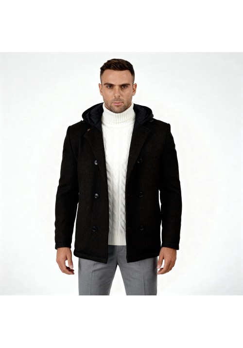 Ανδρικό Παρκά Seinse GBI1090SS Giubb.D/Petto Μαύρο