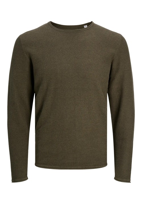 Ανδρικό Πλεκτό Jack & Jones JJCooper Knit Crew Neck Noos 12258407 Olive Night