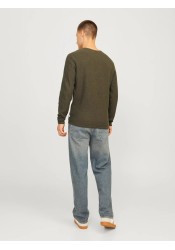 Ανδρικό Πλεκτό Jack & Jones JJCooper Knit Crew Neck Noos 12258407 Olive Night