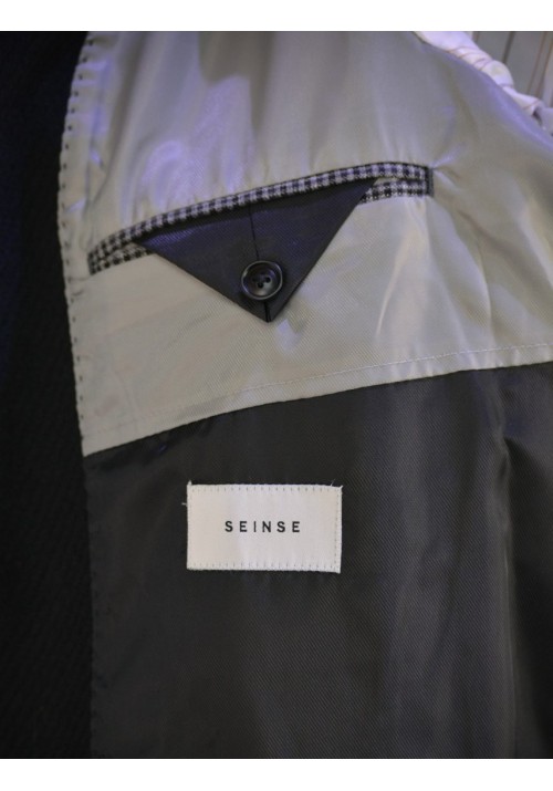Ανδρικό Παλτό Seinse CP60SS Cappoto Μαύρο