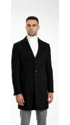 Ανδρικό Παλτό Seinse CP60SS Cappoto Μαύρο