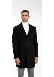Ανδρικό Παλτό Seinse CP60SS Cappoto Μαύρο
