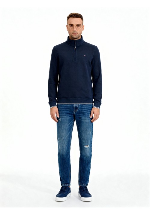 Ανδρικό Φούτερ Πουλόβερ FQWilliam Half Zip 21900656-194011 Salute