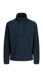 Ανδρική Μπλούζα Jack & Jones JJalpes Half Zip Fleece Jacket AW25 12284828 Navy Blazer/Detail JJ PRINT