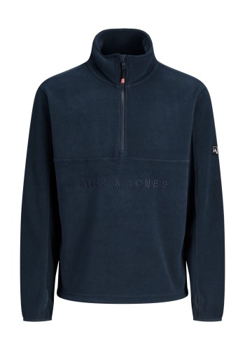 Ανδρική Μπλούζα Jack & Jones JJalpes Half Zip Fleece Jacket AW25 12284828 Navy Blazer/Detail JJ PRINT Ανδρική Μπλούζα Jack & Jones JJalpes Half Zip Fleece Jacket AW25 12284828 Navy Blazer/Detail JJ PRINT