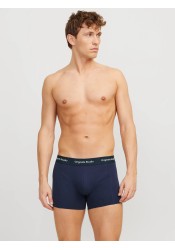 Ανδρικά Μποξεράκια 3Pack Jack & Jones Jacvesterbro Solid Trunks 3 Pack Noos 12272945 Ocean Cavern Black - Black
