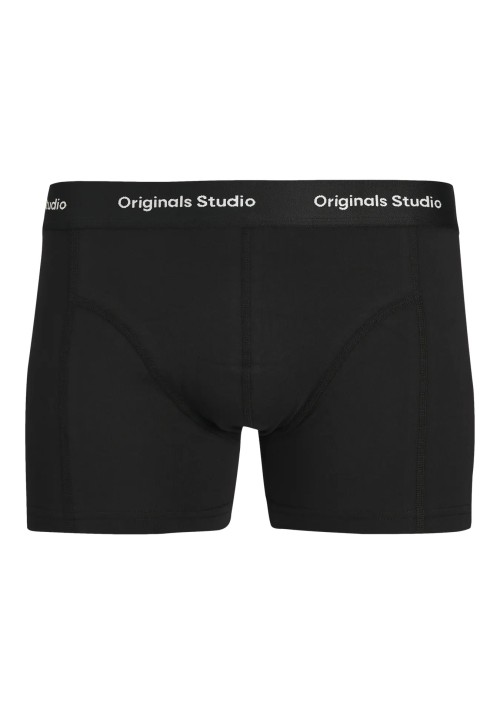 Ανδρικά Μποξεράκια 3Pack Jack & Jones Jacvesterbro Solid Trunks 3 Pack Noos 12272945 Ocean Cavern Black - Black