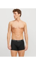 Ανδρικά Μποξεράκια 3Pack Jack & Jones Jacvesterbro Solid Trunks 3 Pack Noos 12272945 Ocean Cavern Black - Black