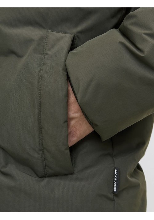 Ανδρικό Μπουφάν Puffer Jack & Jones JJESoho Puffer Hood SN 12278749 Rosin