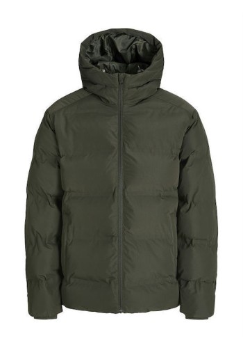 Ανδρικό Μπουφάν Puffer Jack & Jones JJESoho Puffer Hood SN 12278749 Rosin