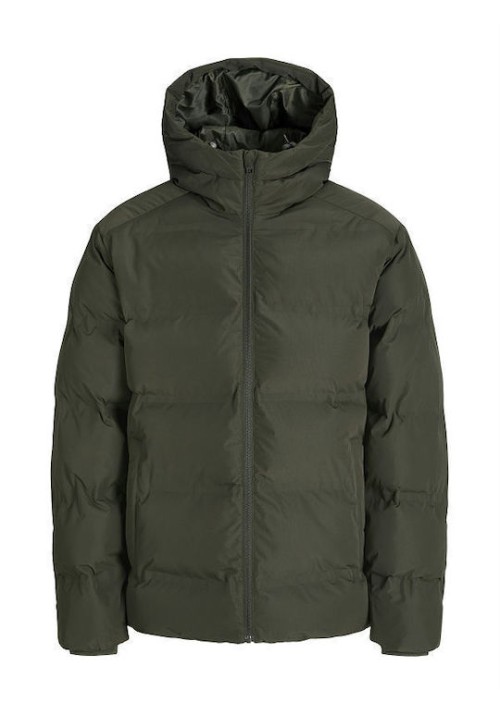 Ανδρικό Μπουφάν Puffer Jack & Jones JJESoho Puffer Hood SN 12278749 Rosin