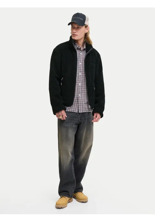 Ανδρικό Μπουφάν Jack & Jones Jornorrebro Teddy Jacket 12282890 Μαύρο