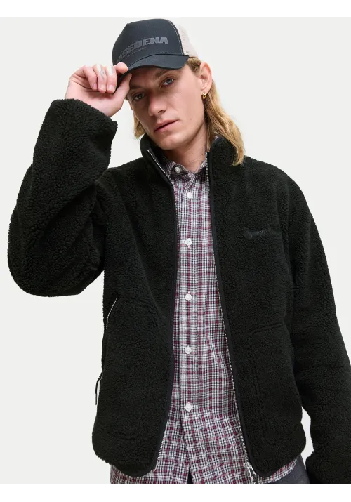 Ανδρικό Μπουφάν Jack & Jones Jornorrebro Teddy Jacket 12282890 Μαύρο