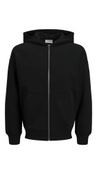 Ανδρική Ζακέτα Φούτερ Jack & Jones JJEurban Edge Sweat Zip Hood Noos 12268140 Black
