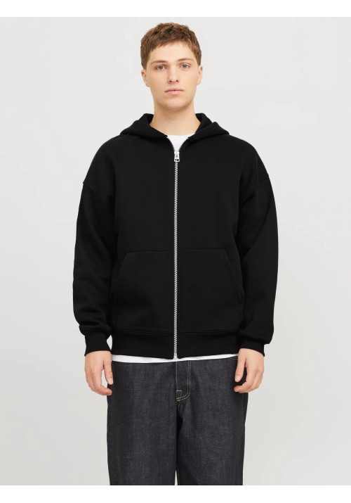 Ανδρική Ζακέτα Φούτερ Jack & Jones JJEurban Edge Sweat Zip Hood Noos 12268140 Black