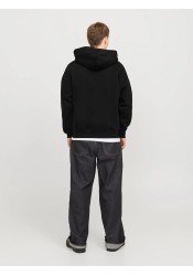 Ανδρική Ζακέτα Φούτερ Jack & Jones JJEurban Edge Sweat Zip Hood Noos 12268140 Black