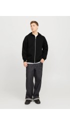 Ανδρική Ζακέτα Φούτερ Jack & Jones JJEurban Edge Sweat Zip Hood Noos 12268140 Black