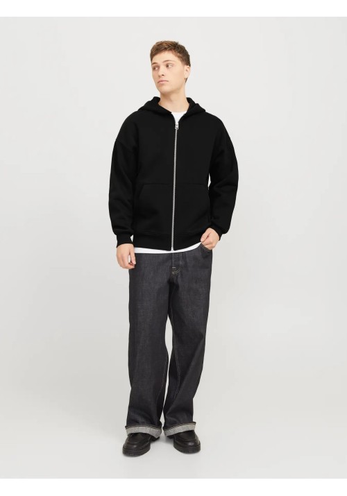 Ανδρική Ζακέτα Φούτερ Jack & Jones JJEurban Edge Sweat Zip Hood Noos 12268140 Black