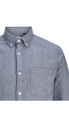 Ανδρικό Πουκάμισο Jack & Jones Jprblubrook Twill Solid L/S Shirt LN 12282353 Night Sky