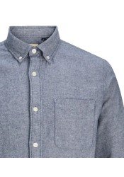 Ανδρικό Πουκάμισο Jack & Jones Jprblubrook Twill Solid L/S Shirt LN 12282353 Night Sky