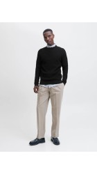 Ανδρικό Πλεκτό Βαμβακερό Jack & Jones JPRBlareagan Knit Crew Neck LN 12283381 Black
