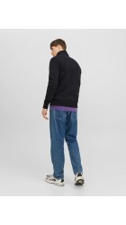 Ανδρικό Φούτερ Jack & Jones Jorvesterbro Sweat Quarter Zip HN Noos 12241777 Black