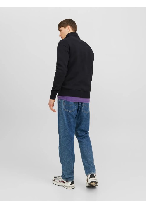 Ανδρικό Φούτερ Jack & Jones Jorvesterbro Sweat Quarter Zip HN Noos 12241777 Black