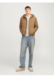 Ανδρικό Πλεκτό Βαμβακερό Jack & Jones Jjecooper Knit Crew Neck Noos 12258407 Oatmeal melange