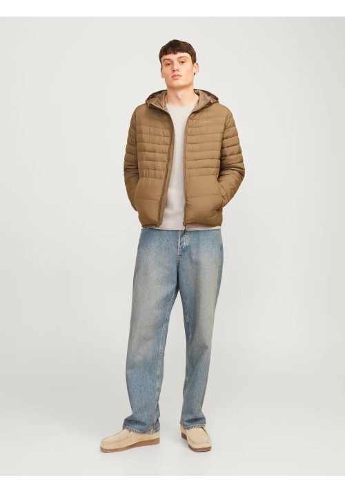 Ανδρικό Πλεκτό Βαμβακερό Jack & Jones Jjecooper Knit Crew Neck Noos 12258407 Oatmeal melange