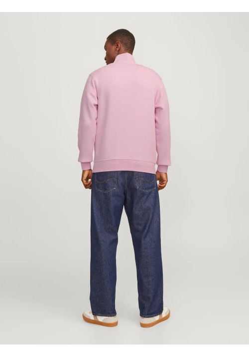 Ανδρικό Φούτερ Jack & Jones Jorvesterbro Sweat Quarter Zip HN Noos 12241777 Tickled Pink